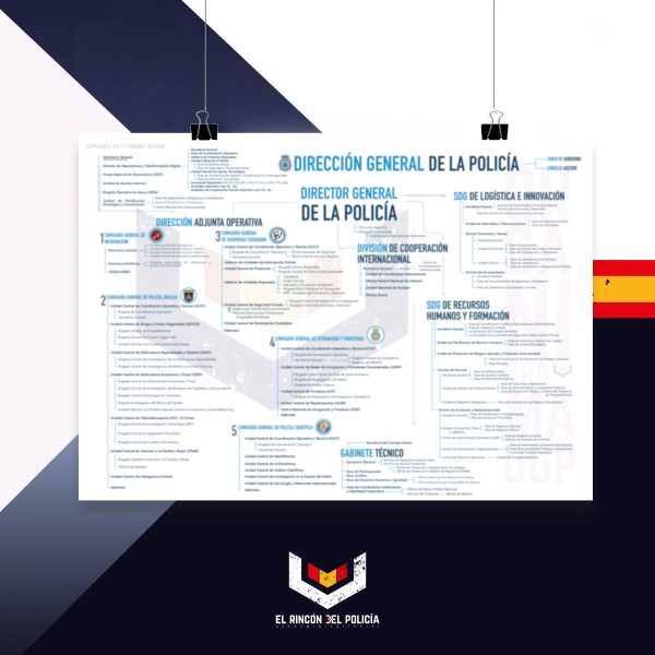 Póster Organigrama Dirección General de la Policía - Orden DGP 2025 - Imagen 2