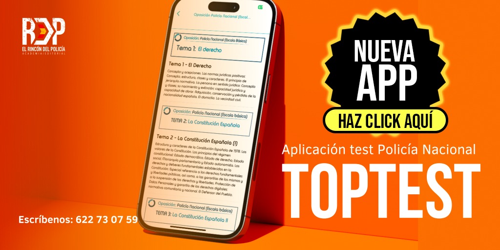 nueva app para hacer test de la oposición de Policía Nacional