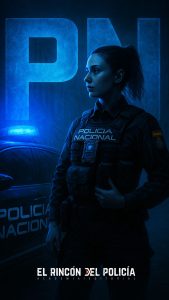 Fondo épico PN mujer policía