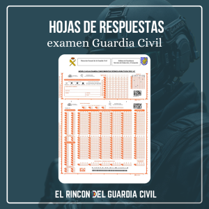Hoja de respuesta oficial examen Guardia Civil