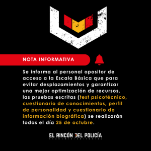 Personalidad y Biodata Policía Nacional